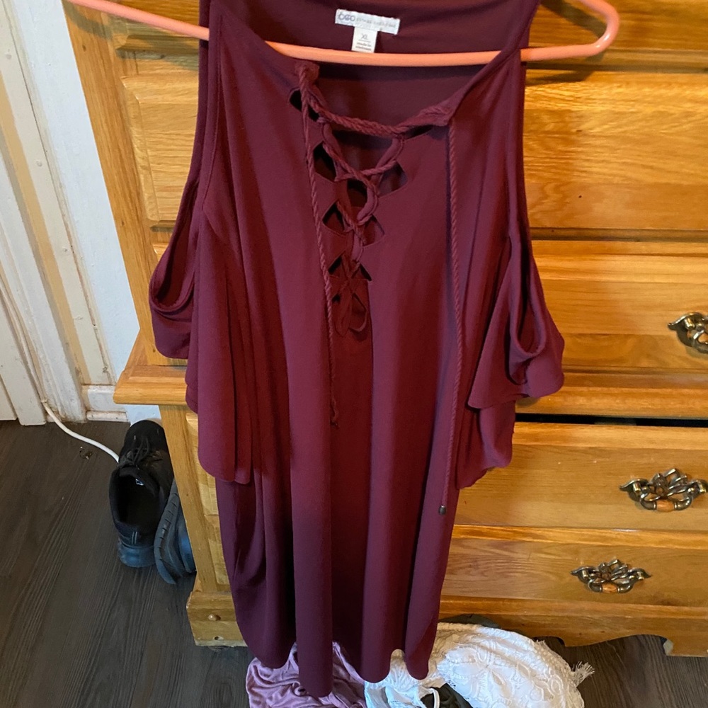 Maroon dress